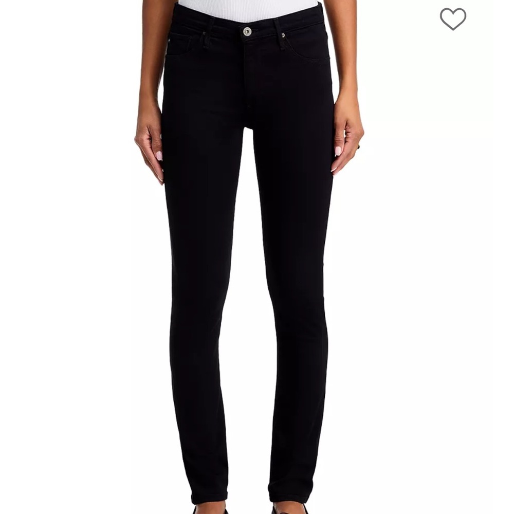 AG Adriano Goldschmied Prima mid rise cigarette Black Skinny Jeans 28